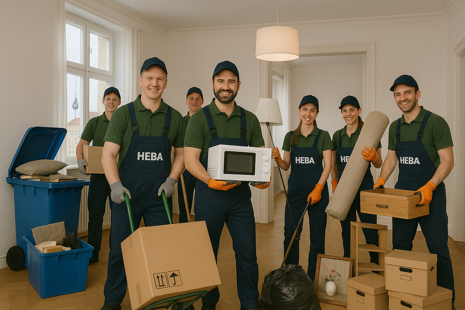 HEBA Mitarbeiter Wohnungsauflösung Berlin